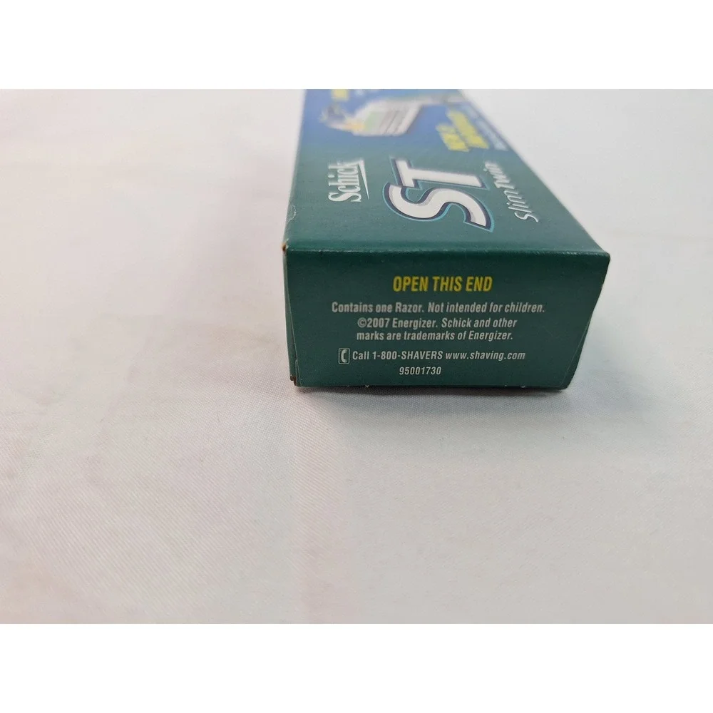 Schick ST SlimTwin Sensitive Disposable Razor One-Push Cleaning Vintage 2007 NEW